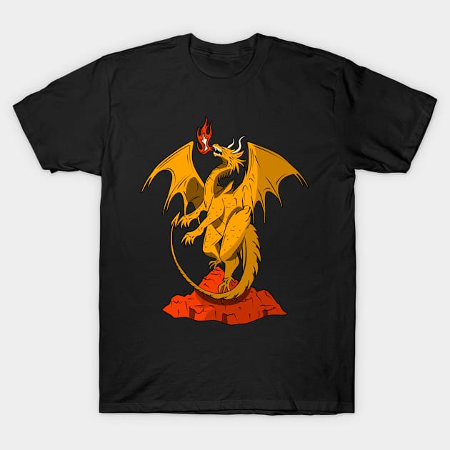 ORANGE DRAGON T-Shirt by GreatSeries